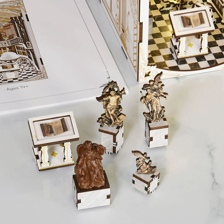 DIY Book Nook - Knihovna bohů Library of Gods | MiniCity