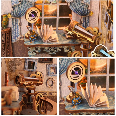 DIY Book Nook Vánoční sada - Škola kouzel Cutebee