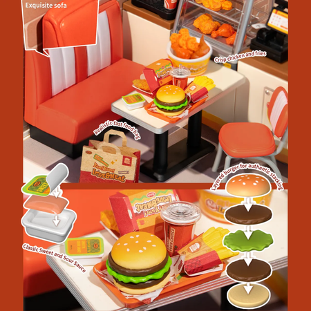 3D Mini dům - Yum Yum Burgers | Rolife
