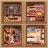 DIY miniaturální domeček - Corner Coffee Shop | The Miniature House Cutebee