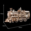 Dřevěná stavebnice Puzzle 3d - Lokomotiva | Robotime ROKR