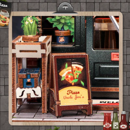 DIY Book Nook - Pizzerie | Cutebee Mini house