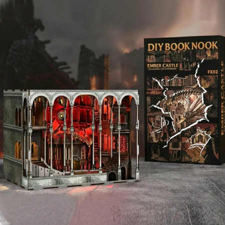 DIY Book Nook - Ember Castle | Miniaturní domeček Minicity