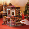 Dream Coffee Factory – 3D puzzle Rolife, kavárna s LED (593 dílků)