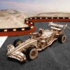 Dřevěná sada Puzzle 3D - závodní auto F1 | ROKR dřevěné puzzle dárek