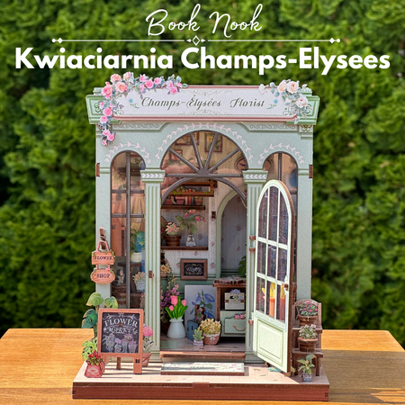 Vánoční sada Book Nook - Champs-Elysees květinářství | Cutebee