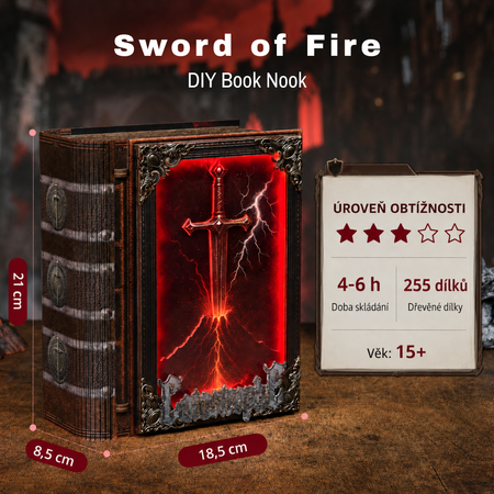 Sword of Fire – DIY Book Nook Minicity | 3D puzzle Dárek