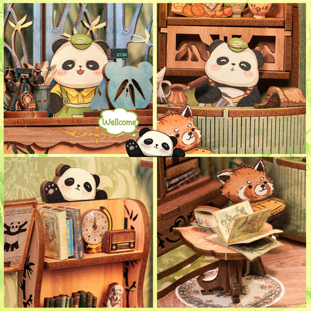 DIY Book Nook - Knihkupectví Panda | Cutebee