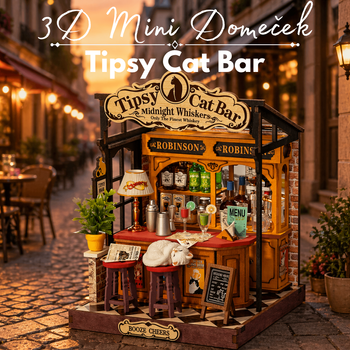 Miniaturní bar 3D - Tipsy Cat Bar | Rolife