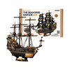 Dřevěná sada Puzzle 3D - Pirátská loď | Rokr gift dřevěné puzzle
