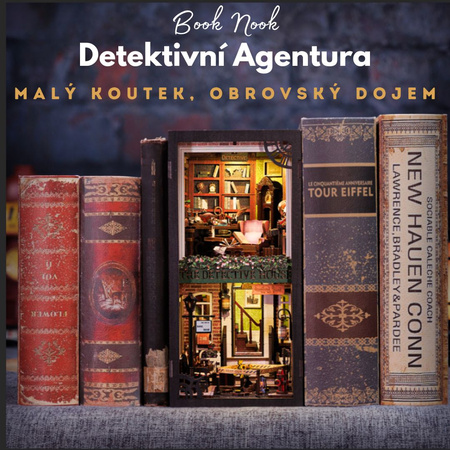 DIY Book Nook - Detective Agency | Cutebee miniaturní domeček