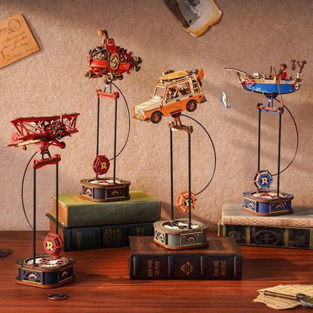 Sky Captain, kyvadlové letadlo – 3D puzzle ROKR, balanc