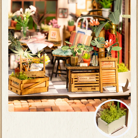 Mini 3D dům - Emily's Flower Shop I Rolife