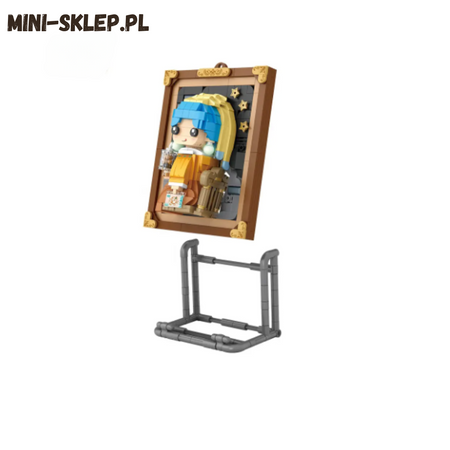 DIY 3D mini kostky - Dívka s perlou