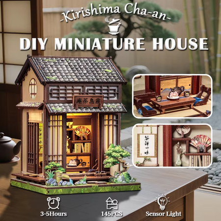 DIY Book Nook - Kirishima Cha-an Cutebee Puzzle 3D