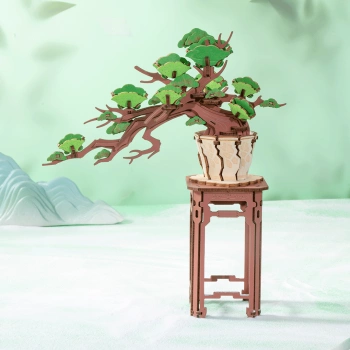 Dřevěná sada Puzzle 3D - Bonsai | Rolife