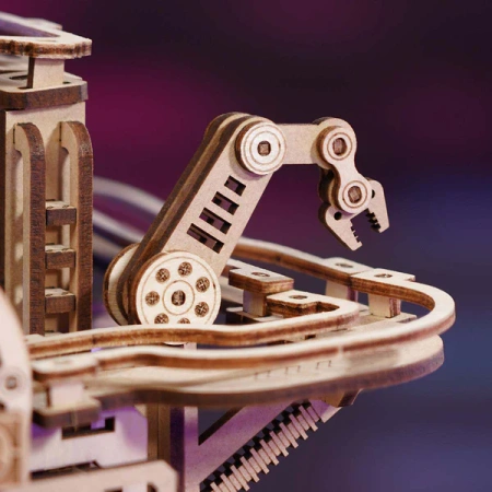 Dřevěná kuličková dráha 3D puzzle Gear Ball Challenge | ROKR