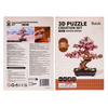 Sakura Bonsai – 3D puzzle Robotime, dřevěná dekorace s motivem japonské třešně