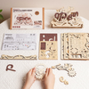 Dřevěná sada Puzzle 3D - otevřená/zavřená | ROKR