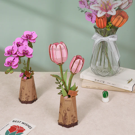 Puzzle 3D – Purple Moth Orchid | Rowood