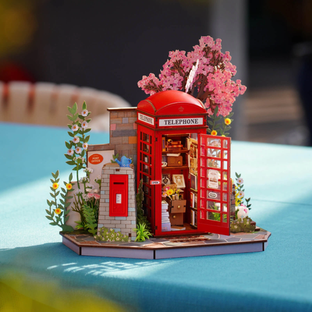 Dřevěná sada puzzle 3D - Blossom Book Booth | Rolife