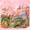 Dřevěná sada Puzzle 3D - Sakura Dream Tour | Rolife
