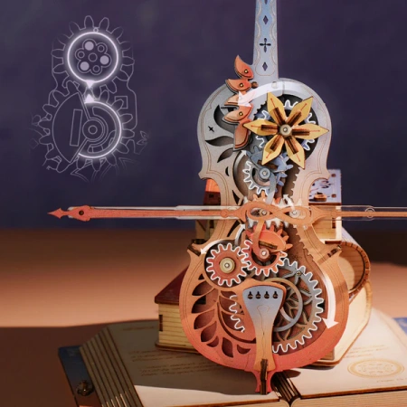 Dřevěná sada Puzzle 3D - Cello | ROKR