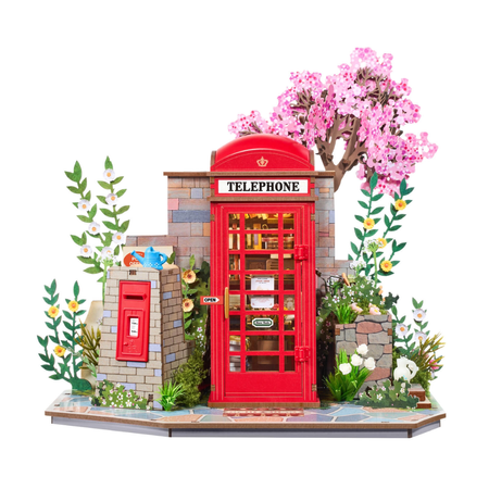Dřevěná sada puzzle 3D - Blossom Book Booth | Rolife