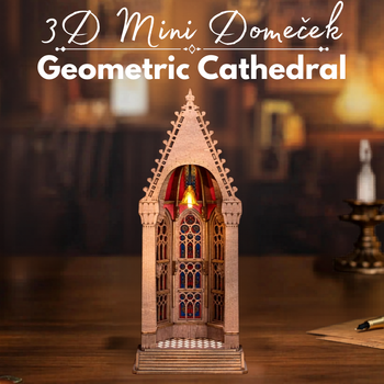 Mini domeček 3D - Geometric Cathedral | Rolife