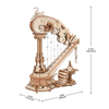 Magic Harp – 3D puzzle ROKR, hrací skříňka s labutí