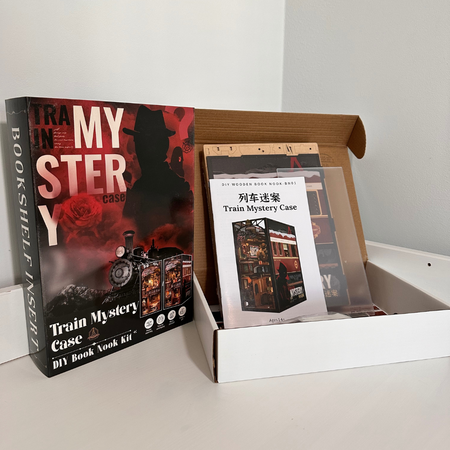 DIY Book Nook Vánoční sada - Mystery Train Cutebee