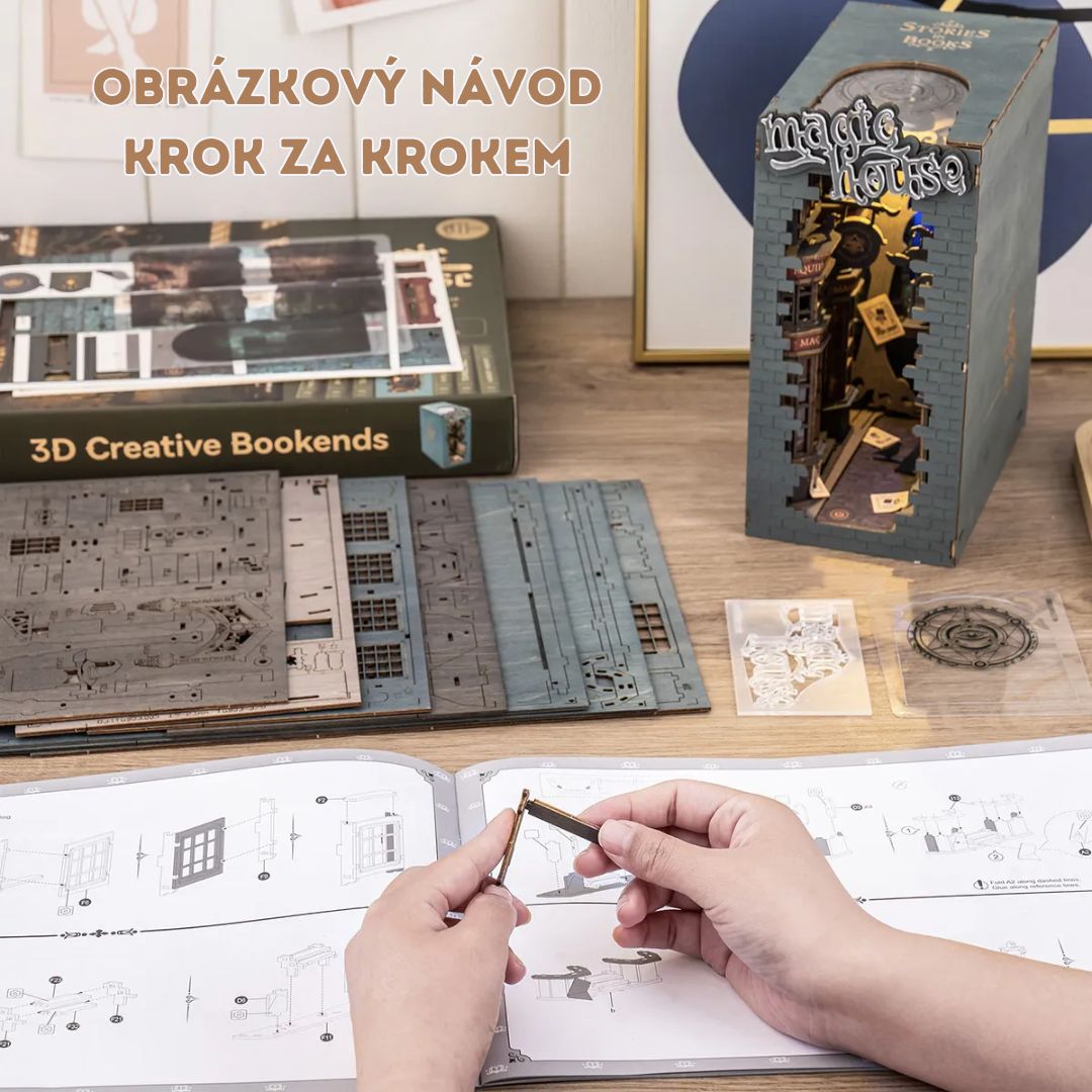 DIY Book Nook - Kouzelný dům – rozměry modelu
