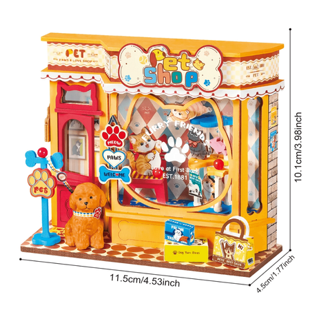 Pawfect Pet Shop - Dřevěná sada puzzle 3D | Rolife