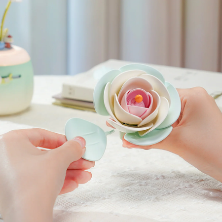 Puzzle 3D – Minty Camellia Lamp | ROKR