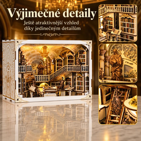 DIY Book Nook - Knihovna bohů Library of Gods MAX | MiniCity