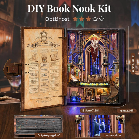 DIY Book Nook Magic School