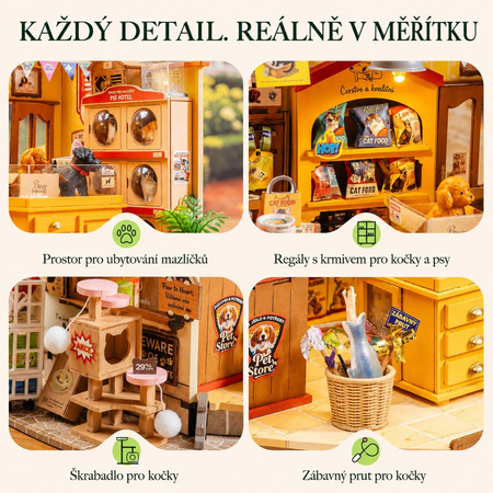 DIY Miniaturní domeček - Fluffy Friends Hub | Rolife
