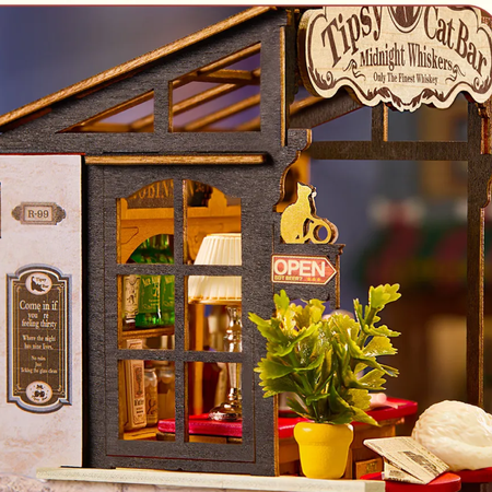 Miniaturní bar 3D - Tipsy Cat Bar | Rolife