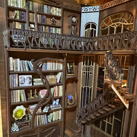 DIY Book Nook - Pianista a slavík Pianist with Nightingale | MiniCity