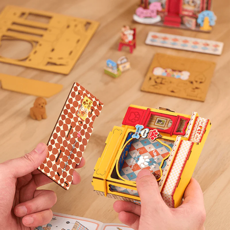 Pawfect Pet Shop - Dřevěná sada puzzle 3D | Rolife