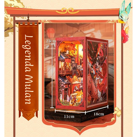 DIY Book Nook - Legenda o Mulan | Cutebee Miniaturní dům