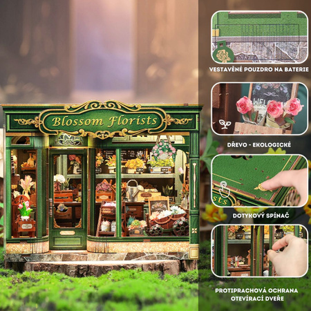 DIY Miniaturní dům - Blossom Florist I Cutebee