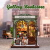 Vánoční sada Book Nook - Galerie Knihkupectví | Cutebee miniaturní 3D puzzle domeček