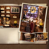 DIY Book Nook Vánoční sada - Kouzelný alchymista