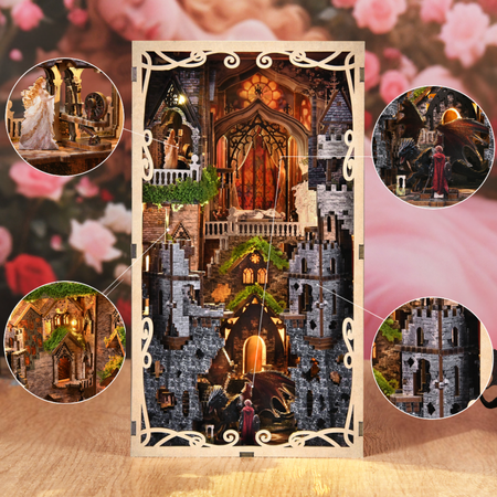 DIY Book Nook - Sleeping Beauty | Mini City