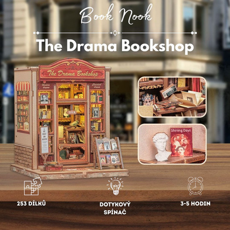 DIY Book Nook - Drama Bookshop | Cutebee