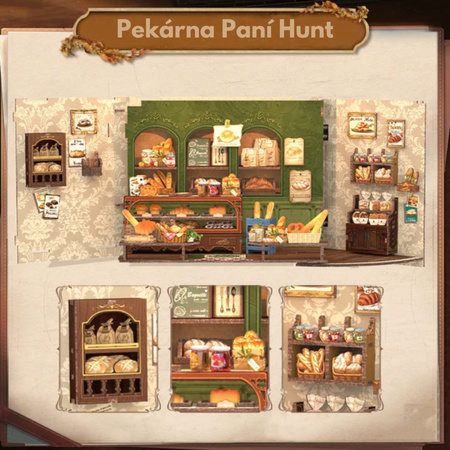DIY Miniaturní dům - paní. Pekárna Hunt | Cutebee
