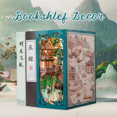 Diy Book Nook - Život Su Dongpo | Cutebee Miniaturní dům