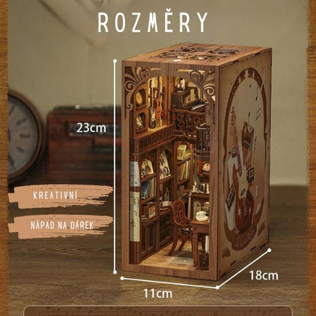 DIY Book Nook - Secret Rhythm | Cutebee Miniaturní domeček