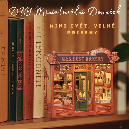 DIY Miniaturní dům - paní. Pekárna Hunt | Cutebee